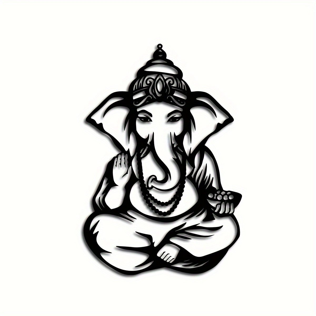 GaneshaDecor - IJzeren Ganesha Muurkunst