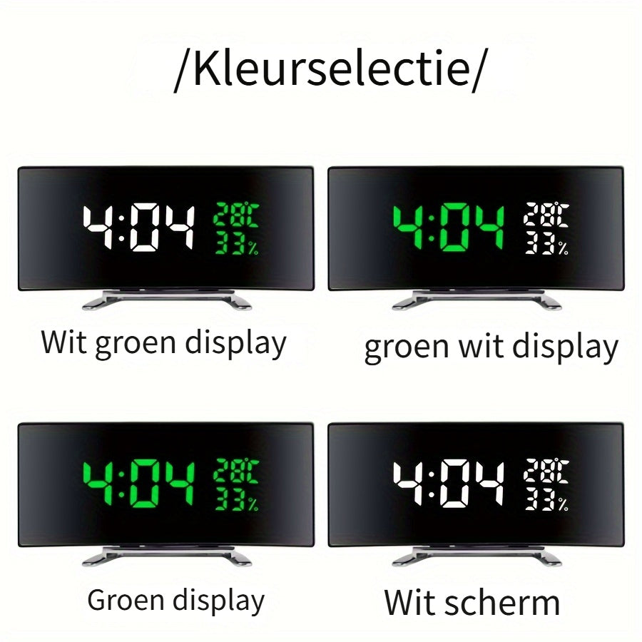 SmartClock - Multifunctional LED Alarm Clock with Temperature Display and USB Power Supply