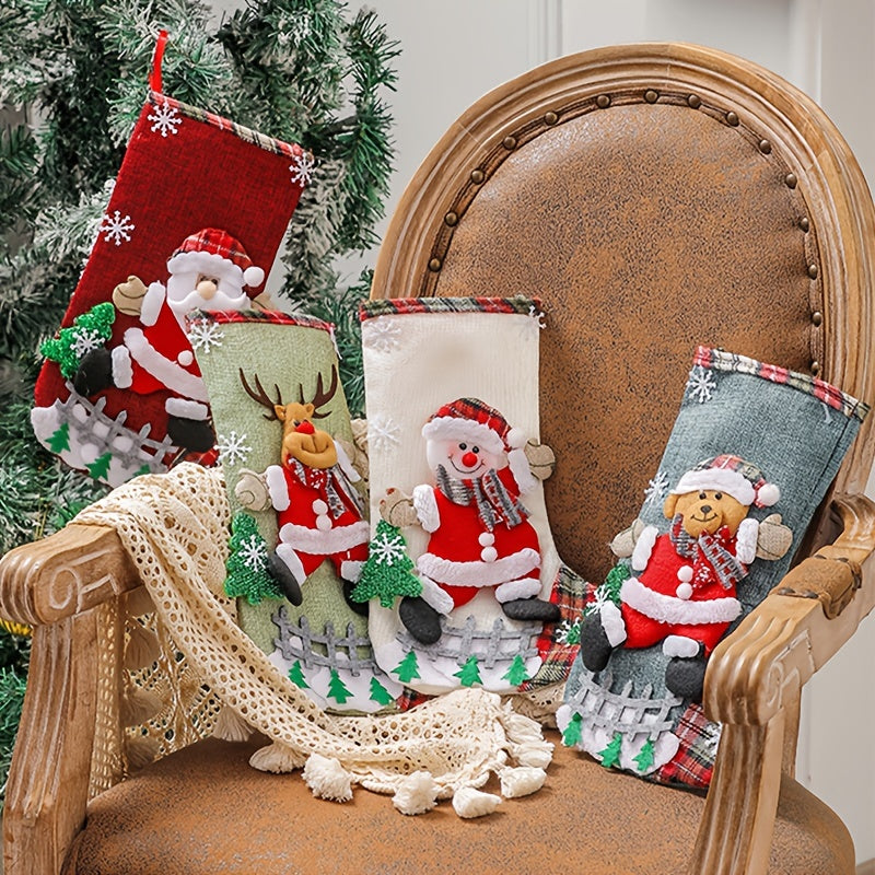 FestiveSocks - Set of 4 Christmas Stockings