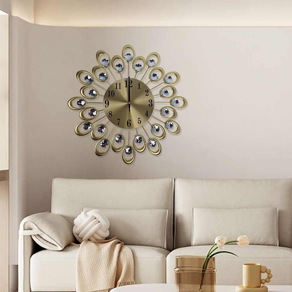 Moderne Stille Metalen Wandklok