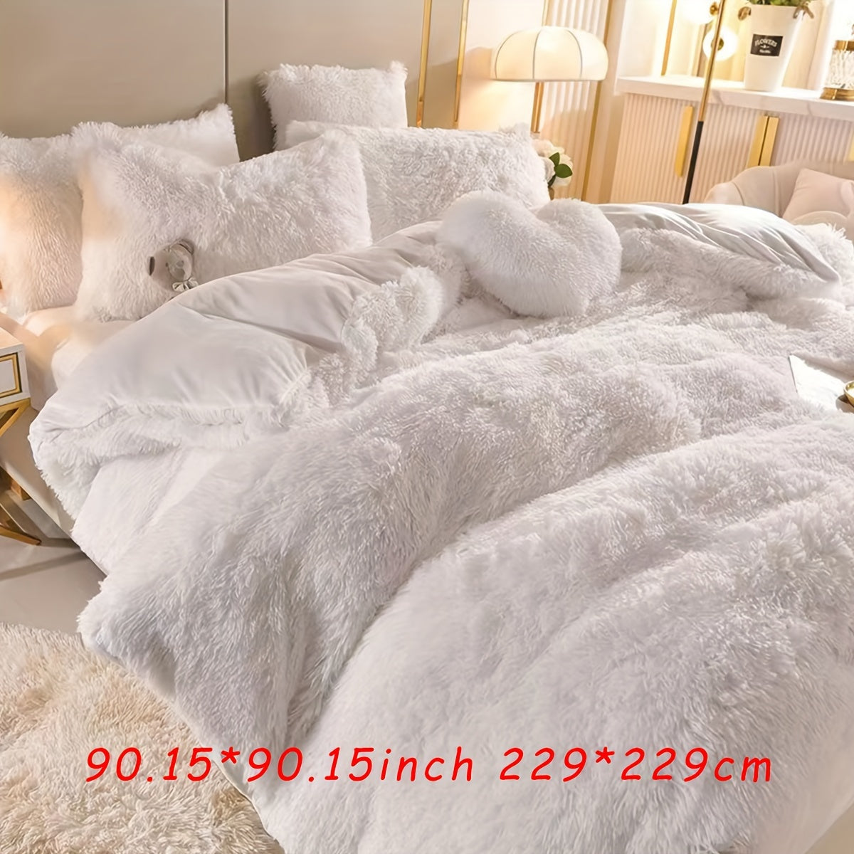 3-delige Fluwelen Dekbedovertrekset (1Dekbedovertrek + 2Kussenslopen, Zonder Inzet) – Effen Kleur, Zachte en Comfortabele Beddenset voor Slaapkamer, Gastenkamer, Herfst en Winter