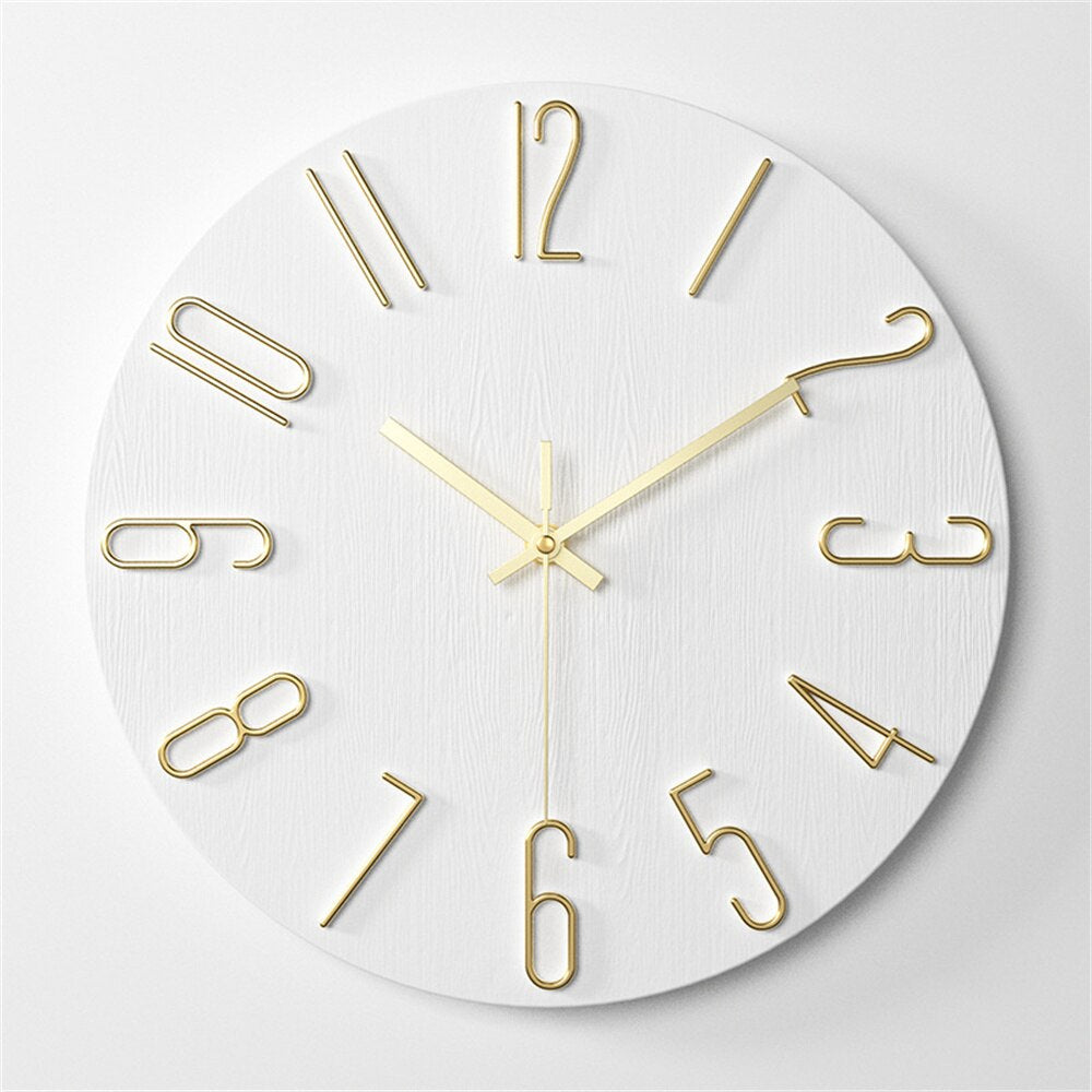 Reloj de pared moderno de plástico