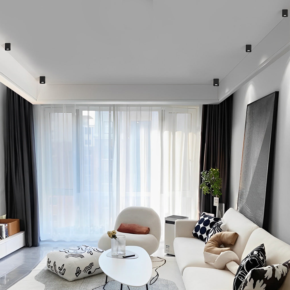 FlexiSquare - Lampada da soffitto a LED dimmerabile con testa quadrata regolabile