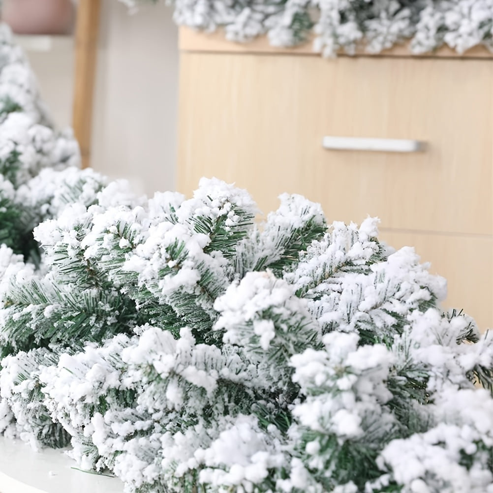 FrostyGarland - 1 Piece, 274.32 cm Snowflake Christmas Garland for Christmas Decoration