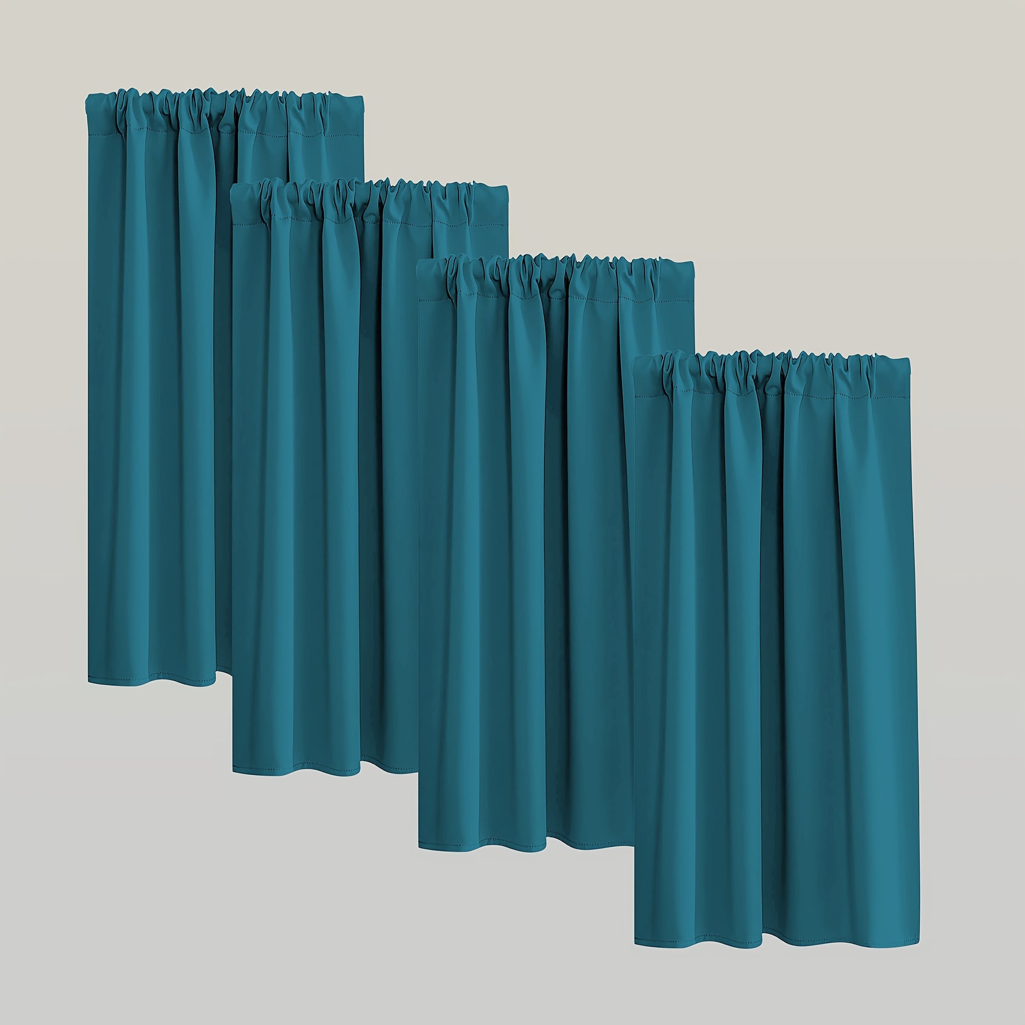 Blackout Curtains - Modern Blackout Curtain Set of 4 Pieces