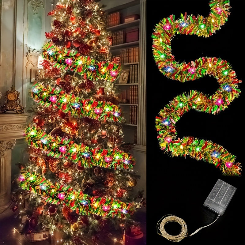 FestoonLights - 5m Christmas LED Fringe Decoration for Tree & Party