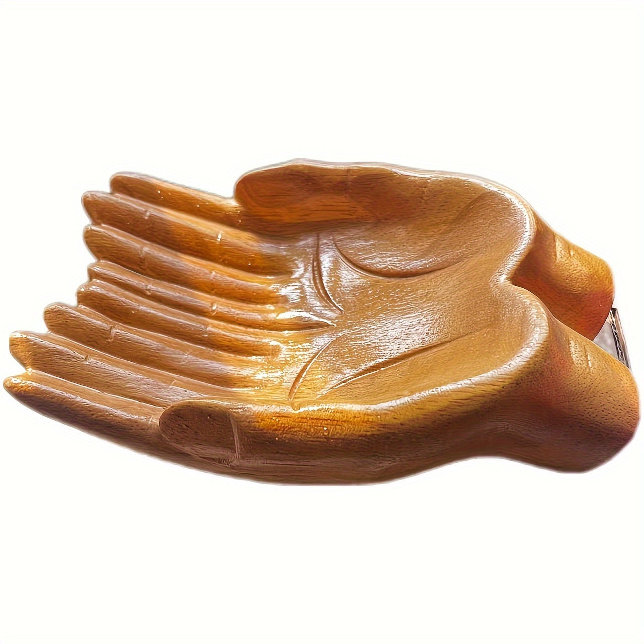 PalmServe Bowl - Handmade Resin Bowl with Crystal Palm for Storage and Display