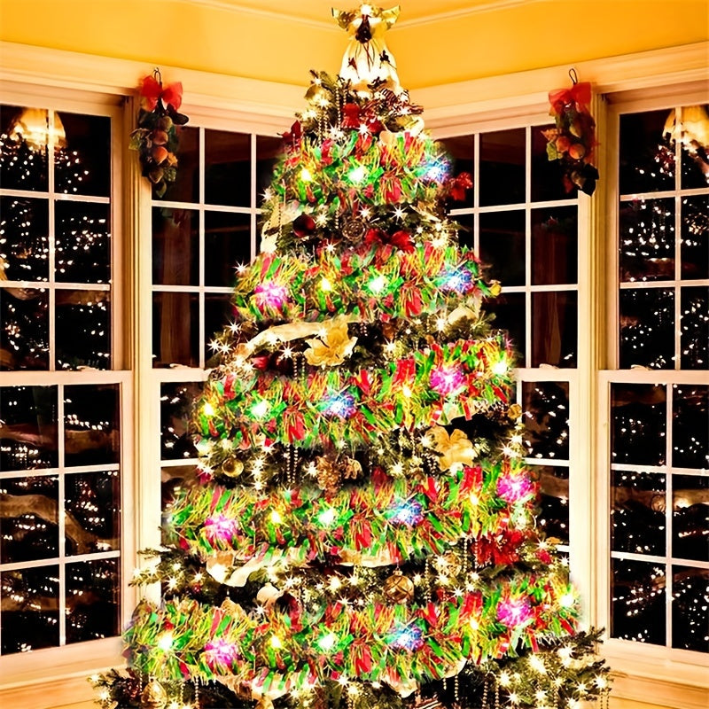 FestoonLights - Decorazione a LED con frange natalizie da 5m per albero e festa