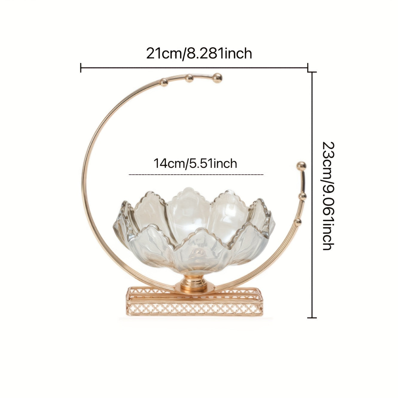 MoonServe - Fruteira Metálica Lunar - Obra de Arte Geométrica Feita à Mão