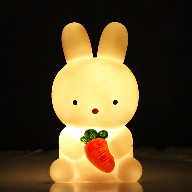 BunnyGlow - Cute Rabbit Lamp with LED Light for Decoration and Night Light