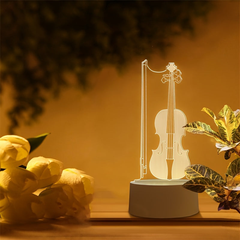 MusicLamp - 3D Illusion Cello LED Table Lamp