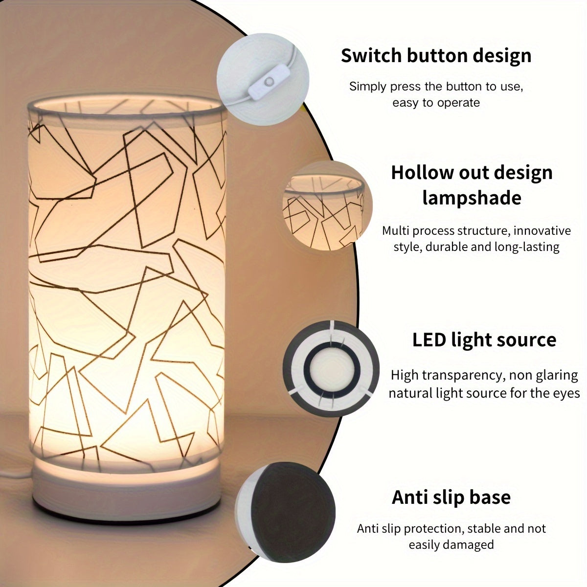 ModernLight - Cylinder USB Table Lamp