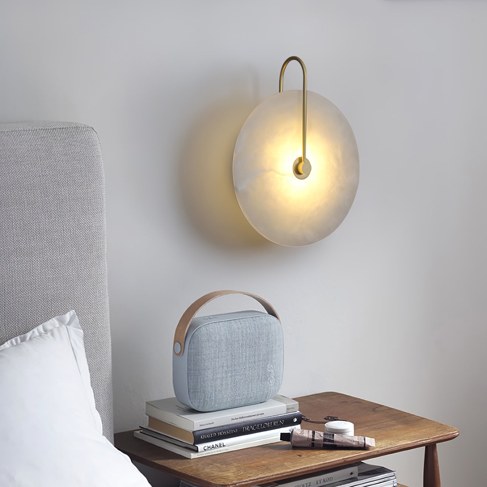 LuxeGlow - Lámpara de pared LED moderna de alabastro para una elegancia atemporal