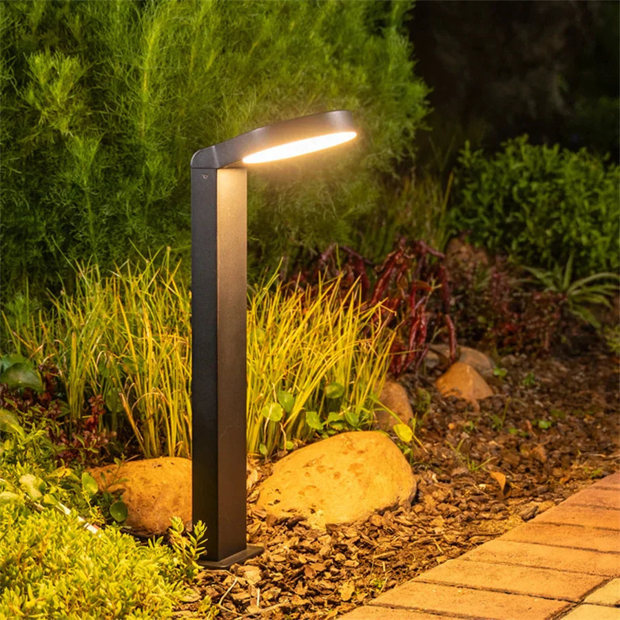SolarGlow – Iluminação de Pavimento Solar LED em Alumínio – Design Moderno em Anel, Resistente à Água e Poupa Energia