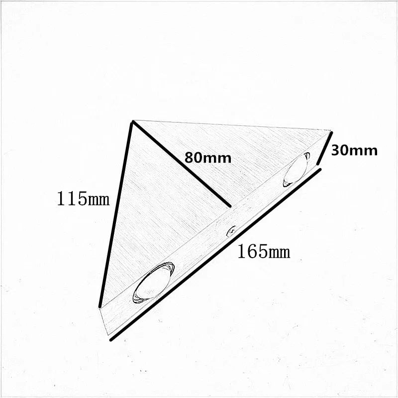 LumiTri - Lampada da parete triangolare