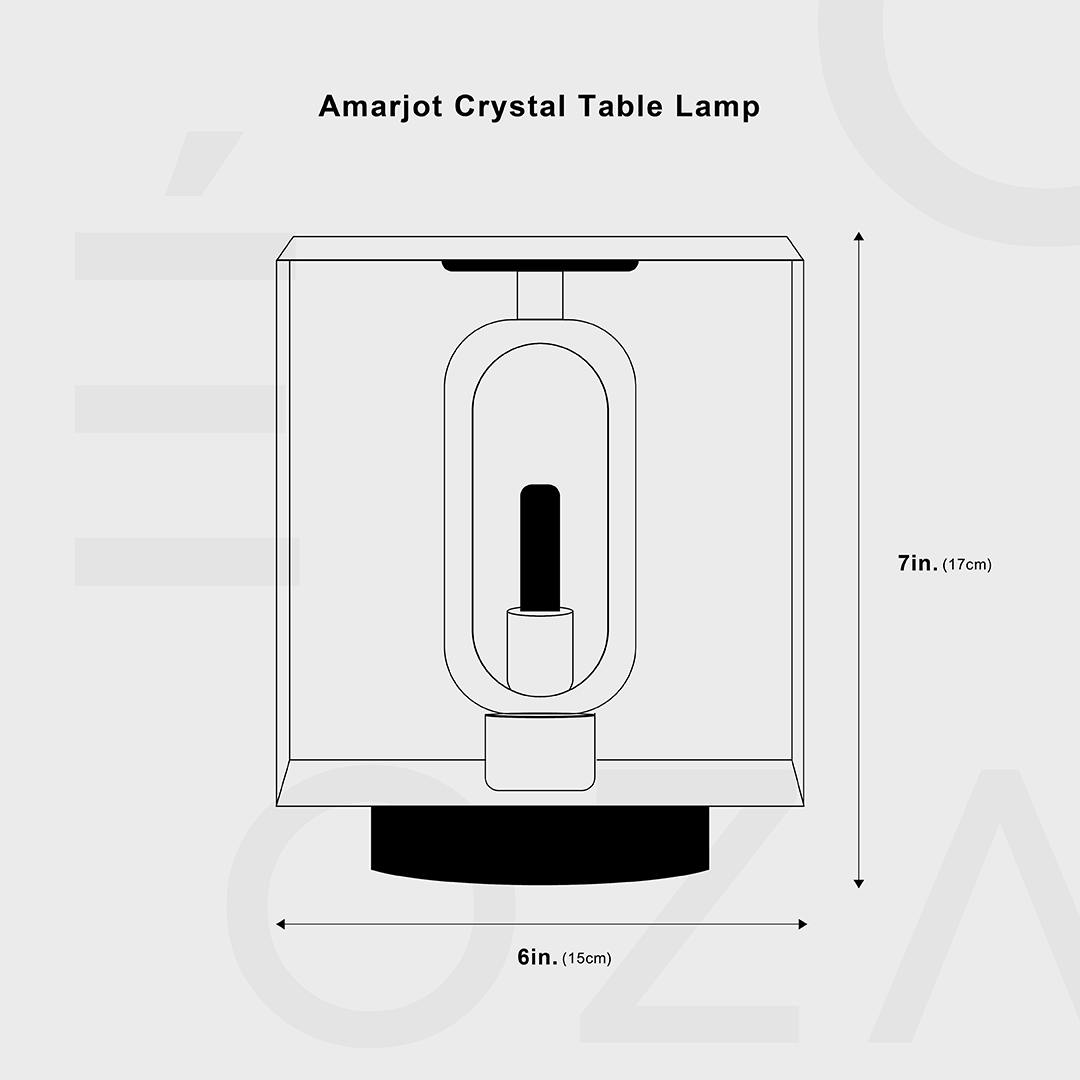 Candeeiro de mesa Amarjot Kristallen