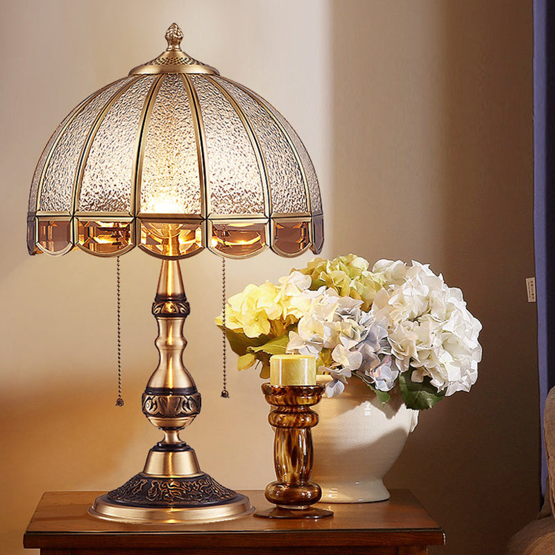 HeritageGlow - Lampada da tavolo in bronzo antico