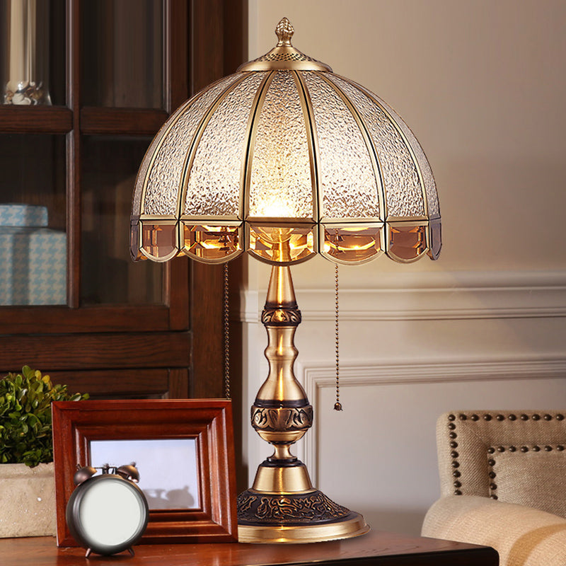 HeritageGlow - Lampada da tavolo in bronzo antico