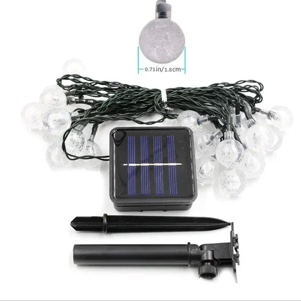 RadiantGlimmer - Catena Luminosa Solare LED Impermeabile