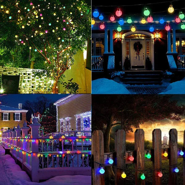 RadiantGlimmer - Catena Luminosa Solare LED Impermeabile