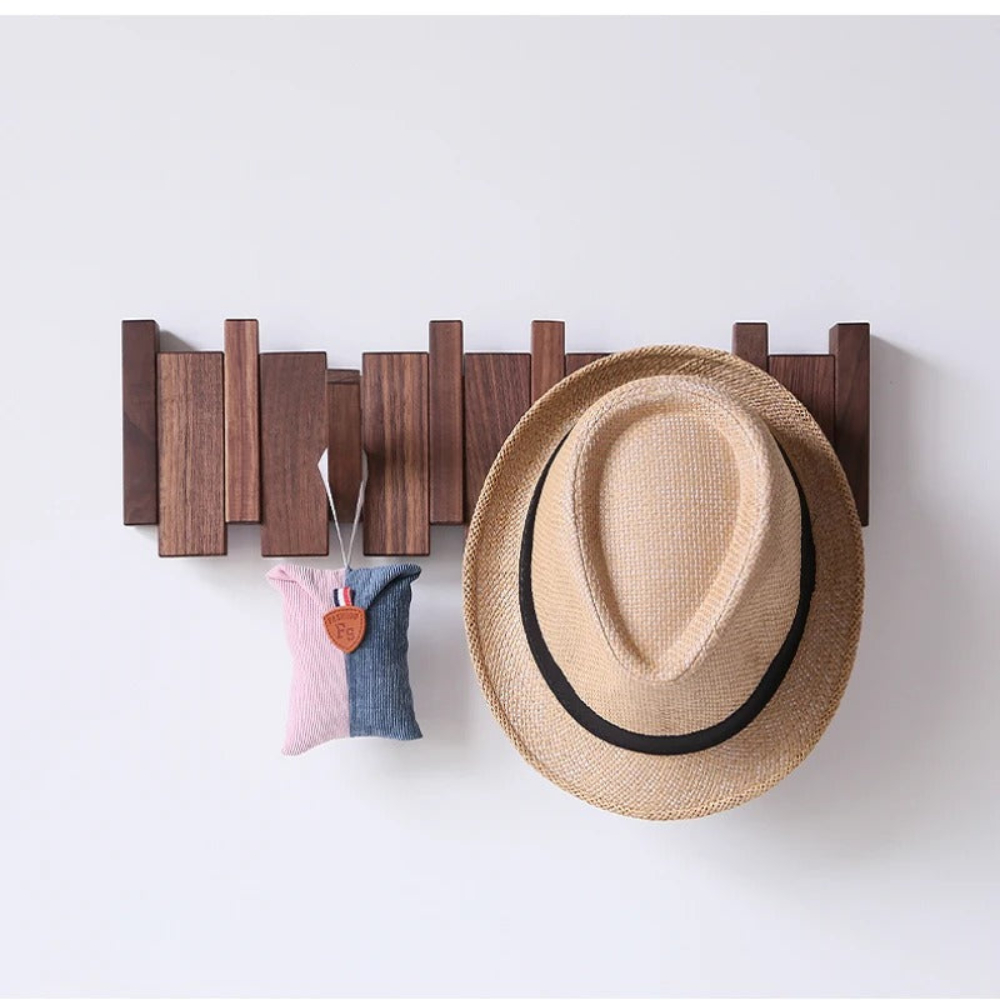 Modern Wall Coat Rack Hooks Entryway Organizer