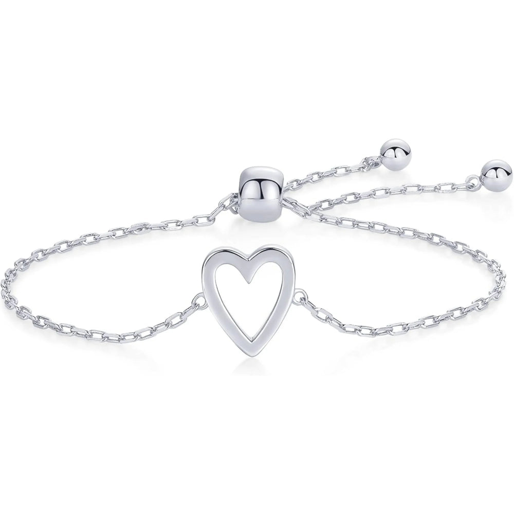 Set braccialetti cuore color oro regolabile amicizia