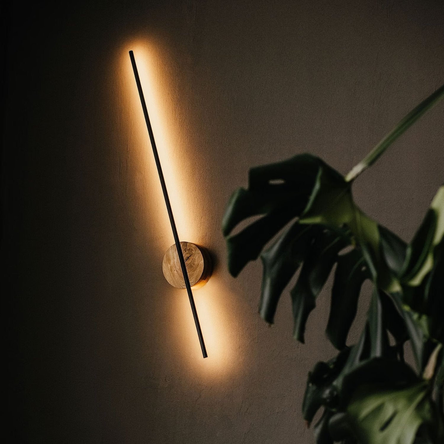 LightOak - Lampada da parete moderna a LED in legno per un'illuminazione d'atmosfera