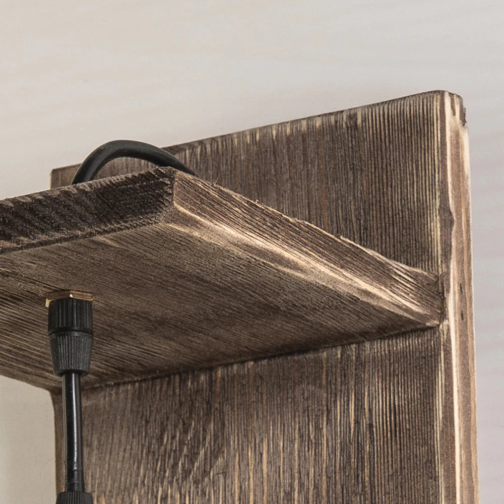 Lampada da parete Heritage Lantaarn, Camera da letto/Soggiorno, Legno e Metallo