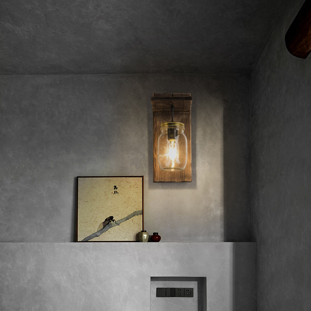 Lampada da parete Heritage Lantaarn, Camera da letto/Soggiorno, Legno e Metallo