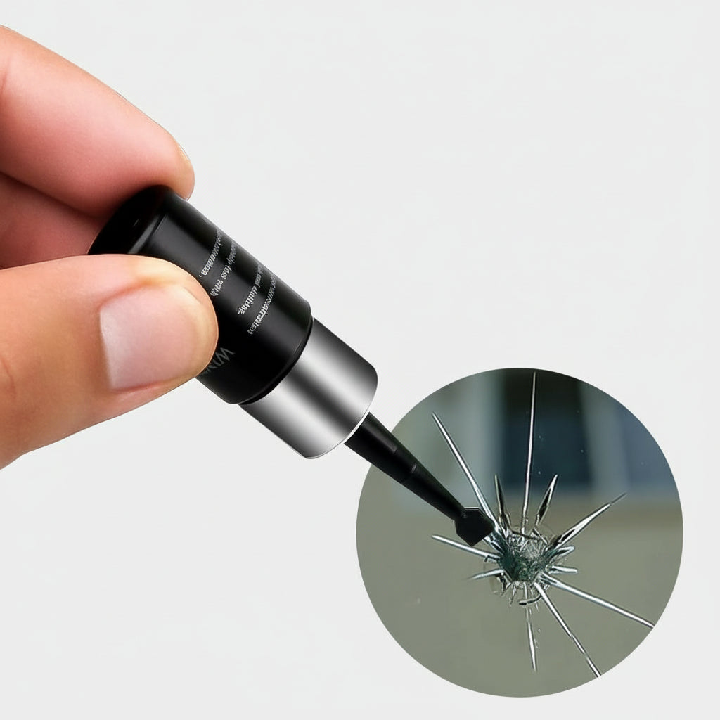 Automotive Glass Repair Fluid for Windshield Chips Cracks DIY Solution 0