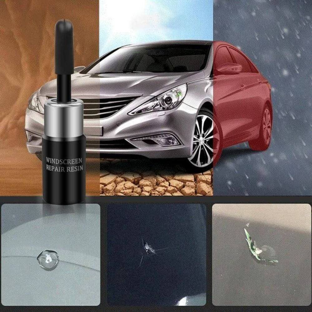 Riparazione Parabrezza Kit Vetro Auto Crepa Scheggiatura