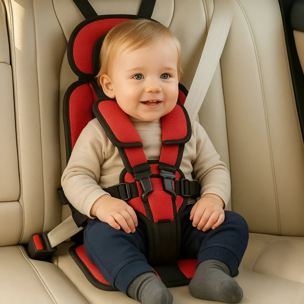 Seggiolino Auto Bambino Portatile Cintura di Sicurezza Viaggio Comfort