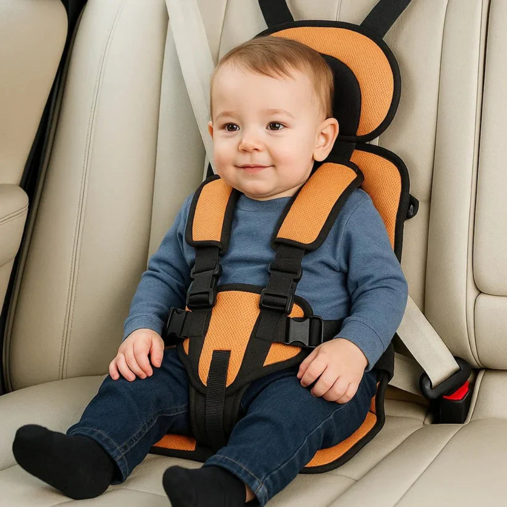 Seggiolino Auto Bambino Portatile Cintura di Sicurezza Viaggio Comfort