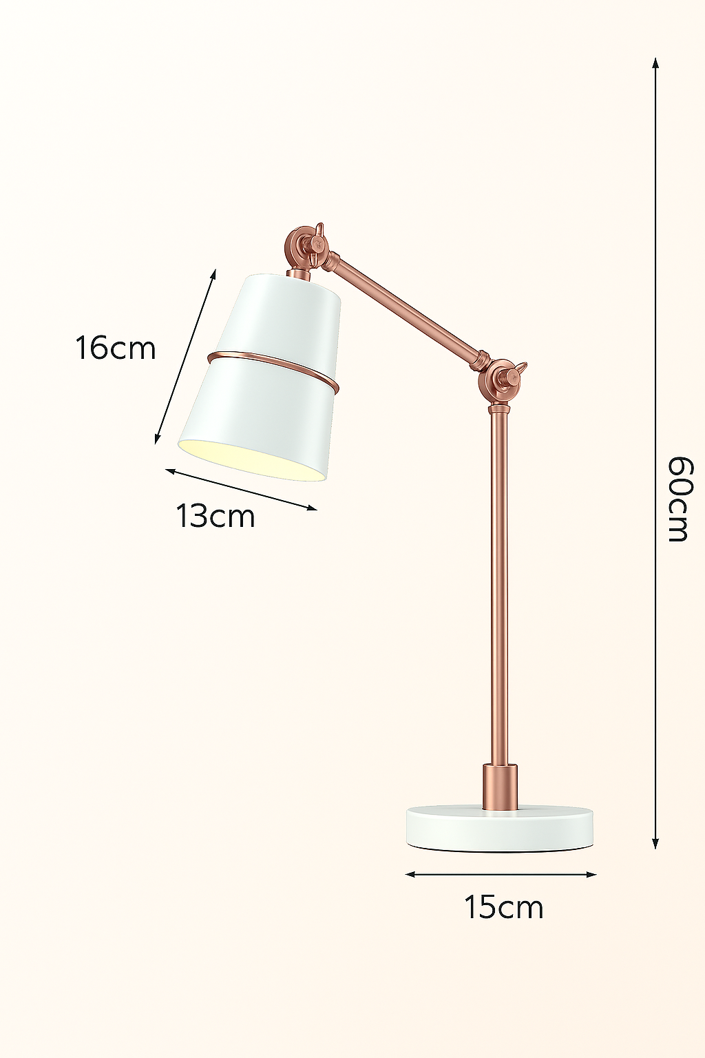 MonoGlow - Modern LED Table Lamp with Rotatable Arm | Minimalist Design