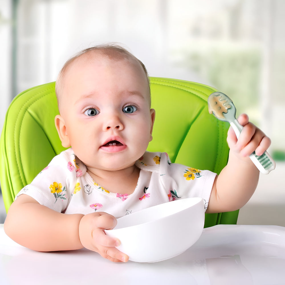 Baby Spoon Self Feeding Training Spoon Toddler Utensil Set