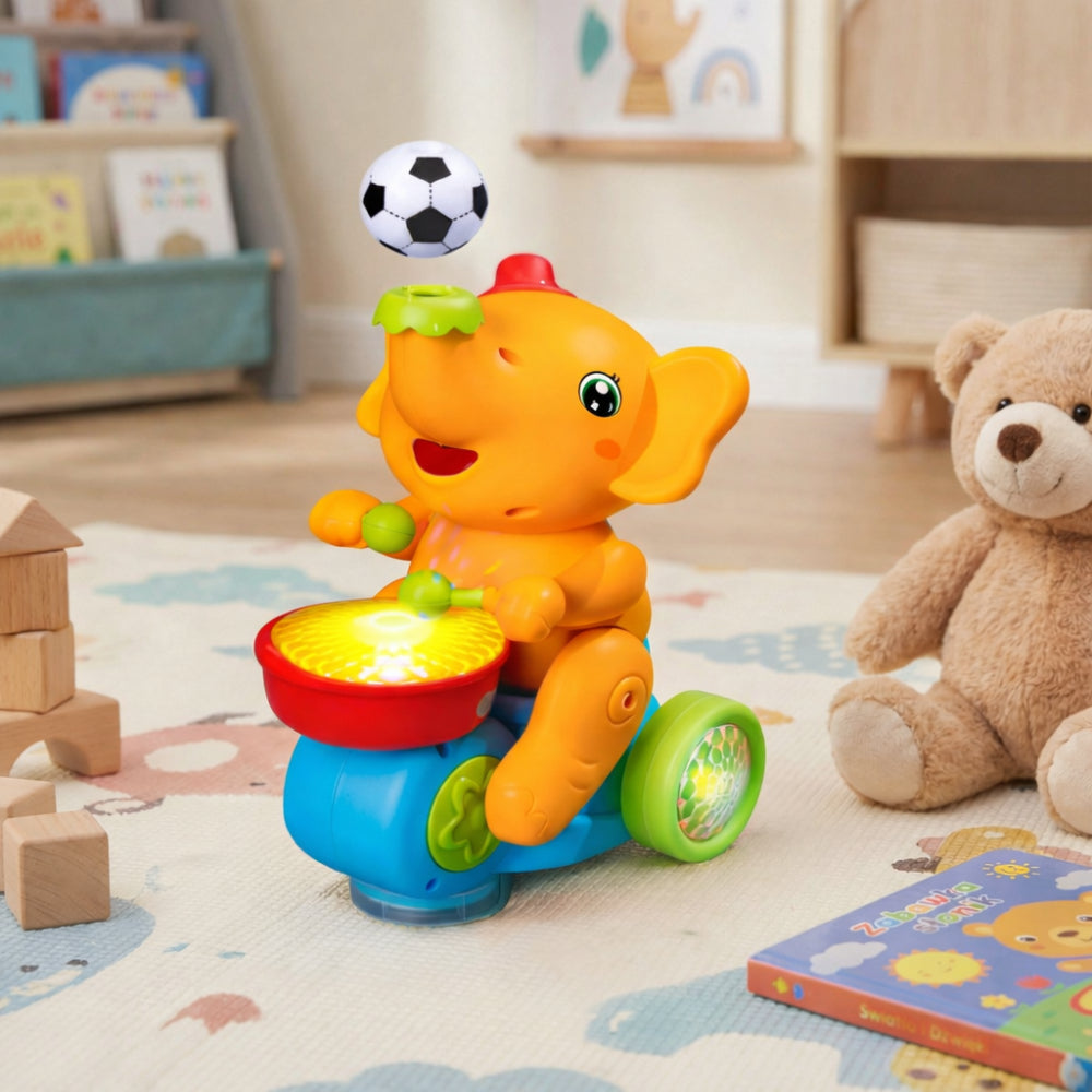Baby Toys Interactive Music Light Motor Skills Elephant