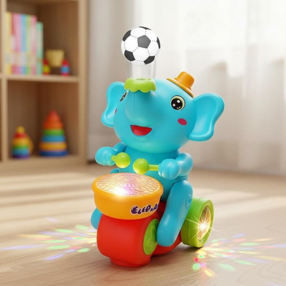 Giocattolo Bambini Interattivo Elefante Musica Luci Motorie