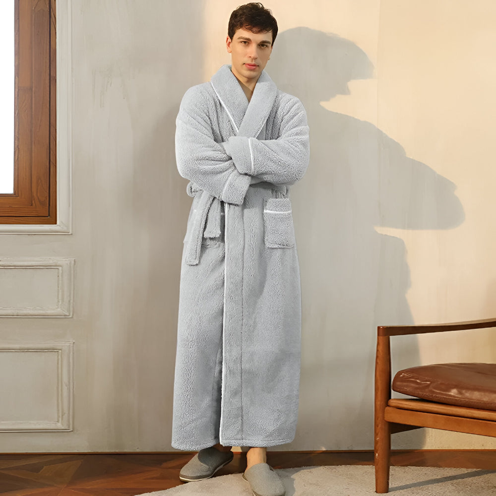 Bathrobe Long Collar Design Home Use