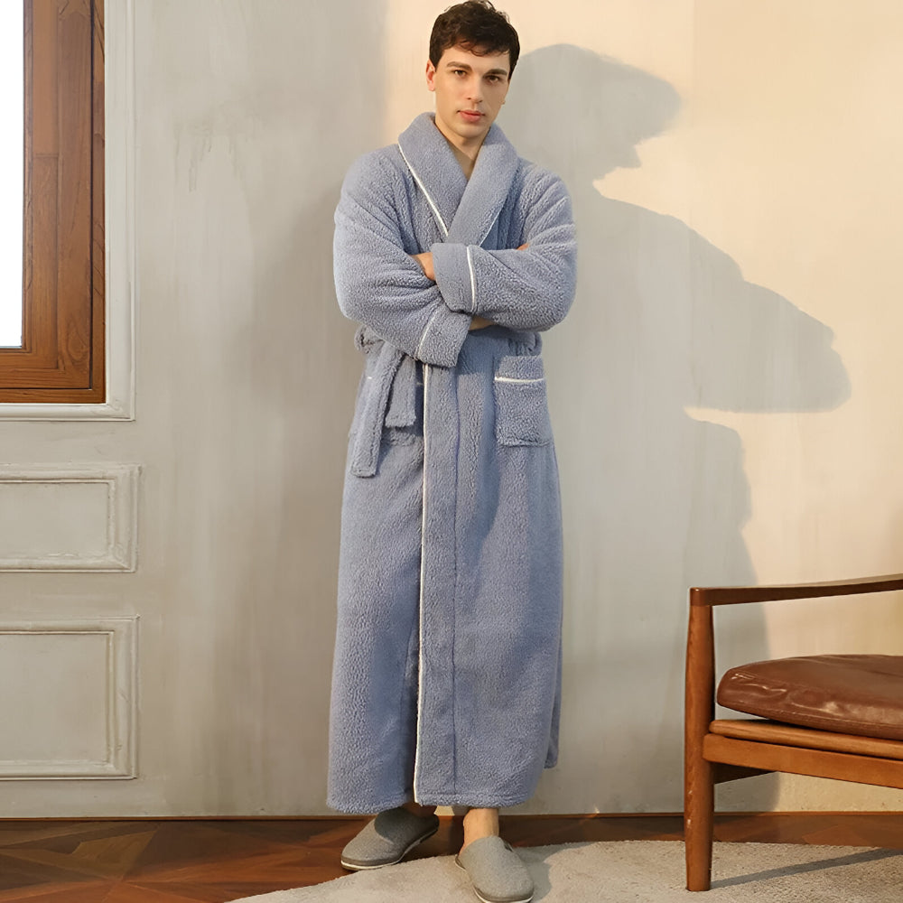 Bathrobe Long Collar Design Home Use