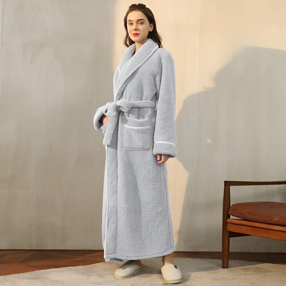 Bathrobe Long Collar Design Home Use