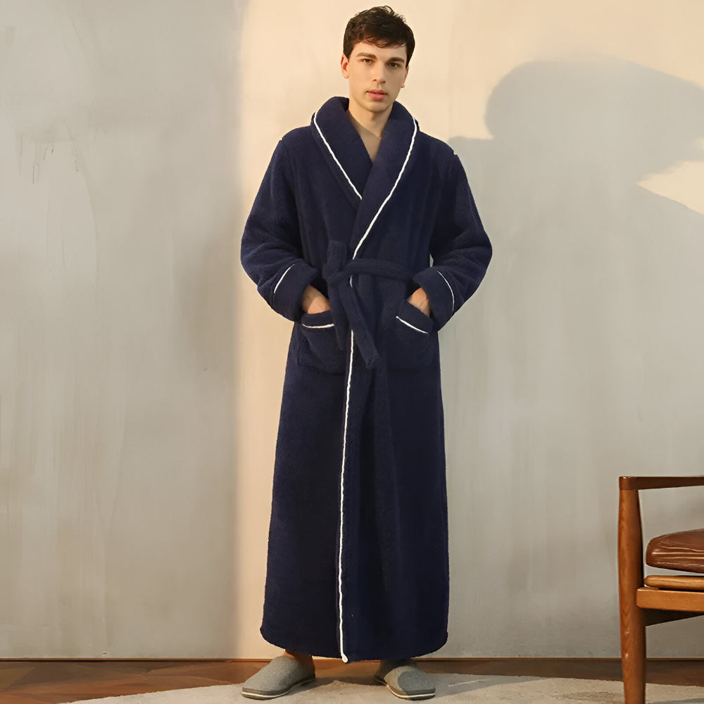Bathrobe Long Collar Design Home Use