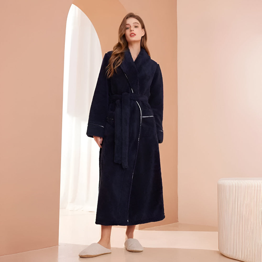 Bathrobe Long Collar Design Home Use