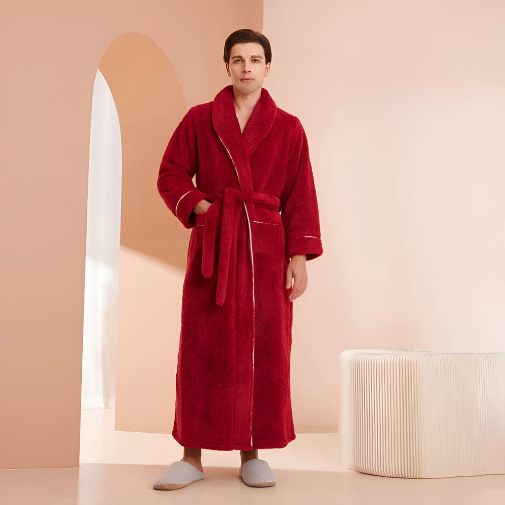 Bathrobe Long Collar Design Home Use
