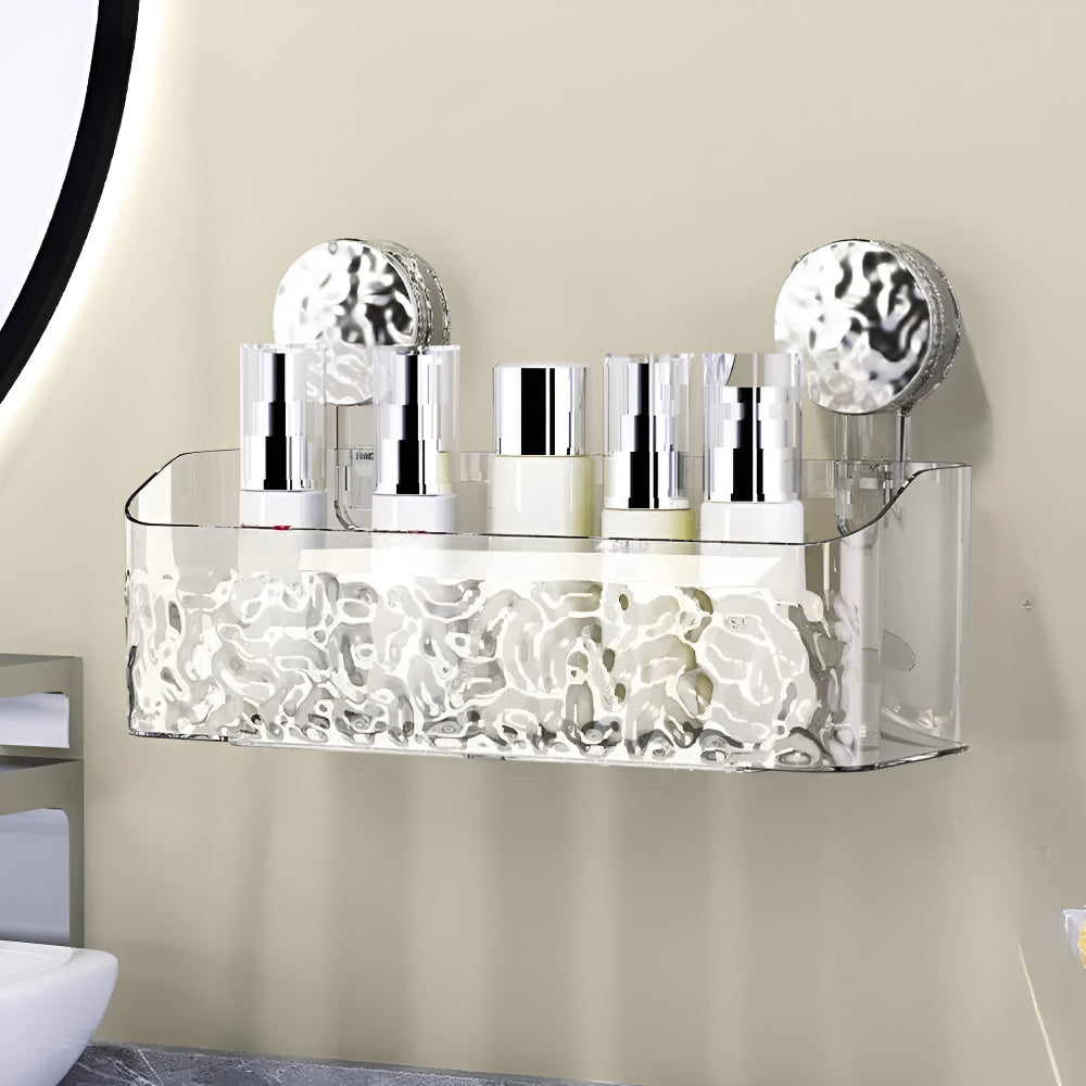 Bathroom Shelf Suction Cup Wall Storage Rack
