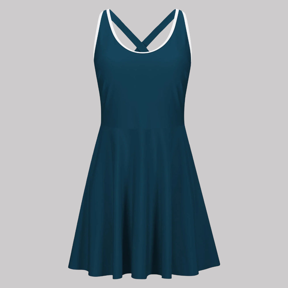 Bañador Mujer Moldeador Control Abdomen Push Up Halter Falda