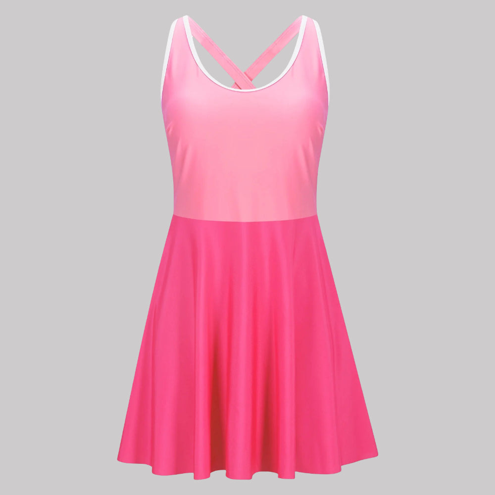 Bañador Mujer Moldeador Control Abdomen Push Up Halter Falda