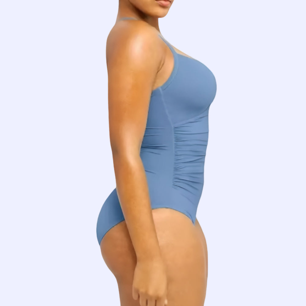 Swimsuit Women Tummy Control Push Up Strap One Piece