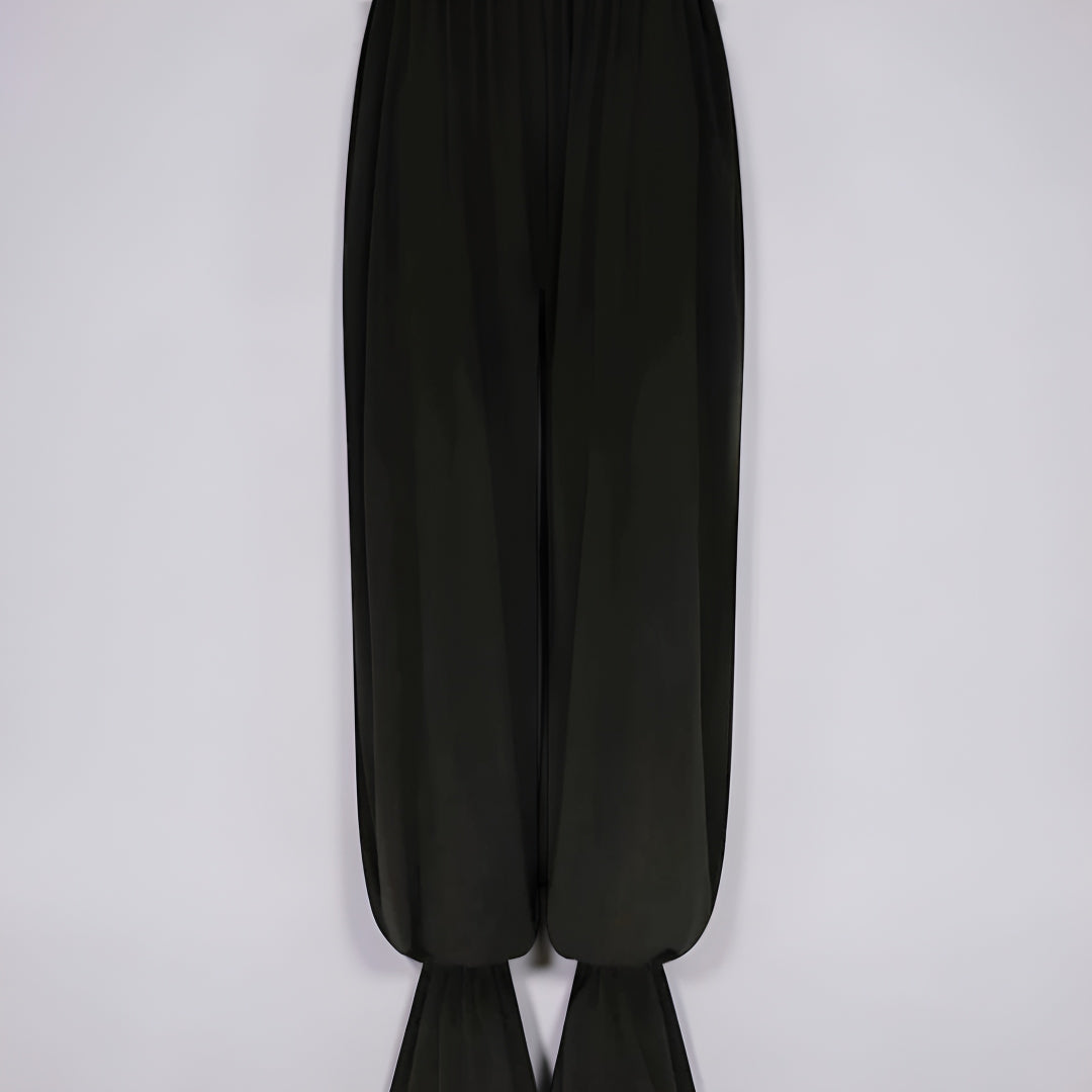 Women's Swimsuit Set Stretch Adjustable Solid Color Beach Pants