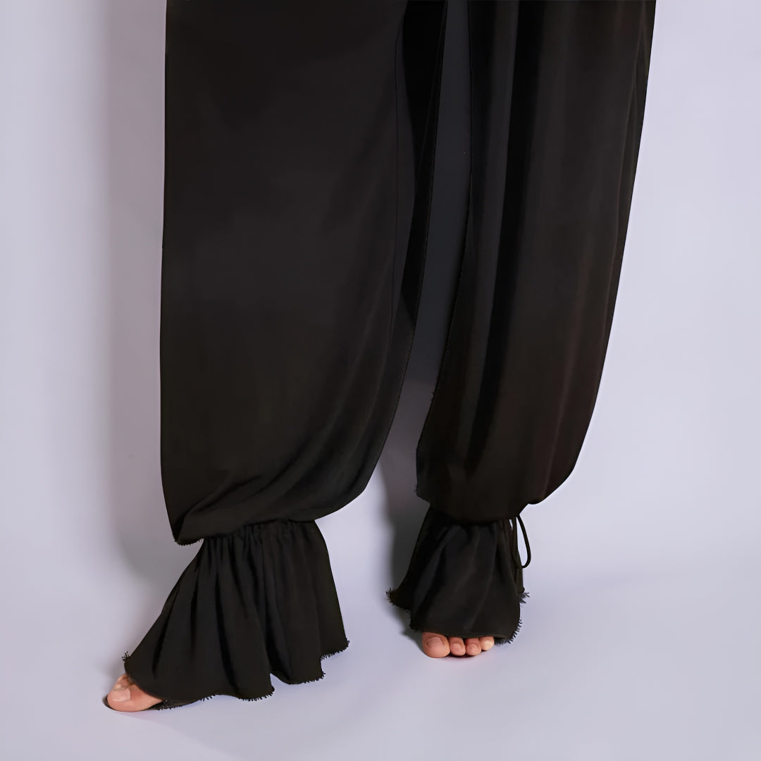 Women's Swimsuit Set Stretch Adjustable Solid Color Beach Pants