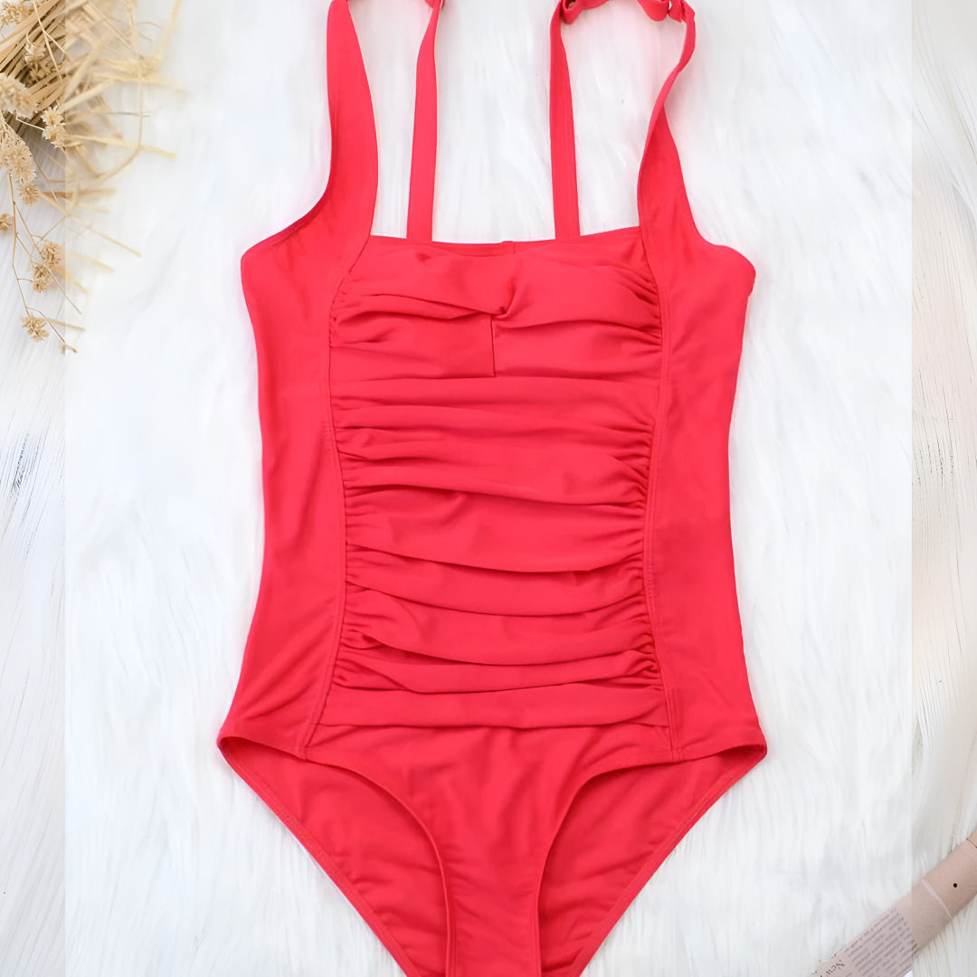 Swimsuit Donna Modellante Push Up Ruches Regolabile